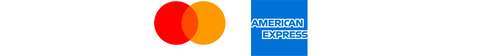Visa, Mastercard, American Express, PayPal